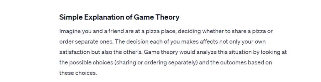 game theory