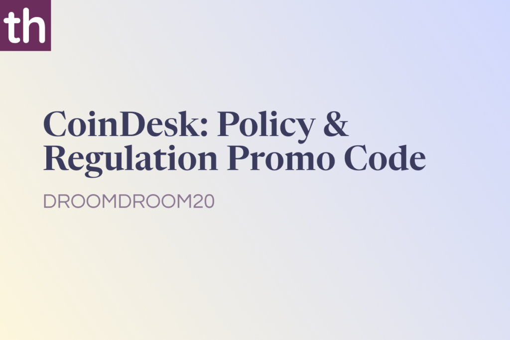 CoinDesk Policy & Regulation Promo Code: DROOMDROOM20 [20% OFF]