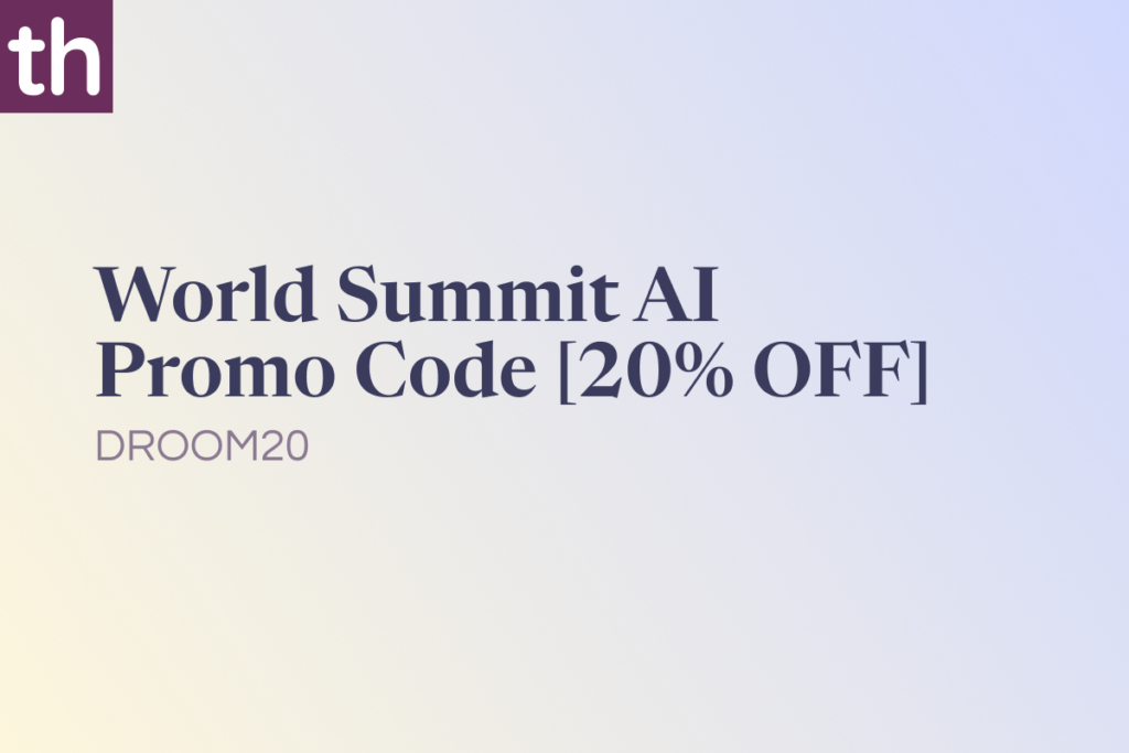 World Summit AI Promo Code: DROOM20 [20% OFF]